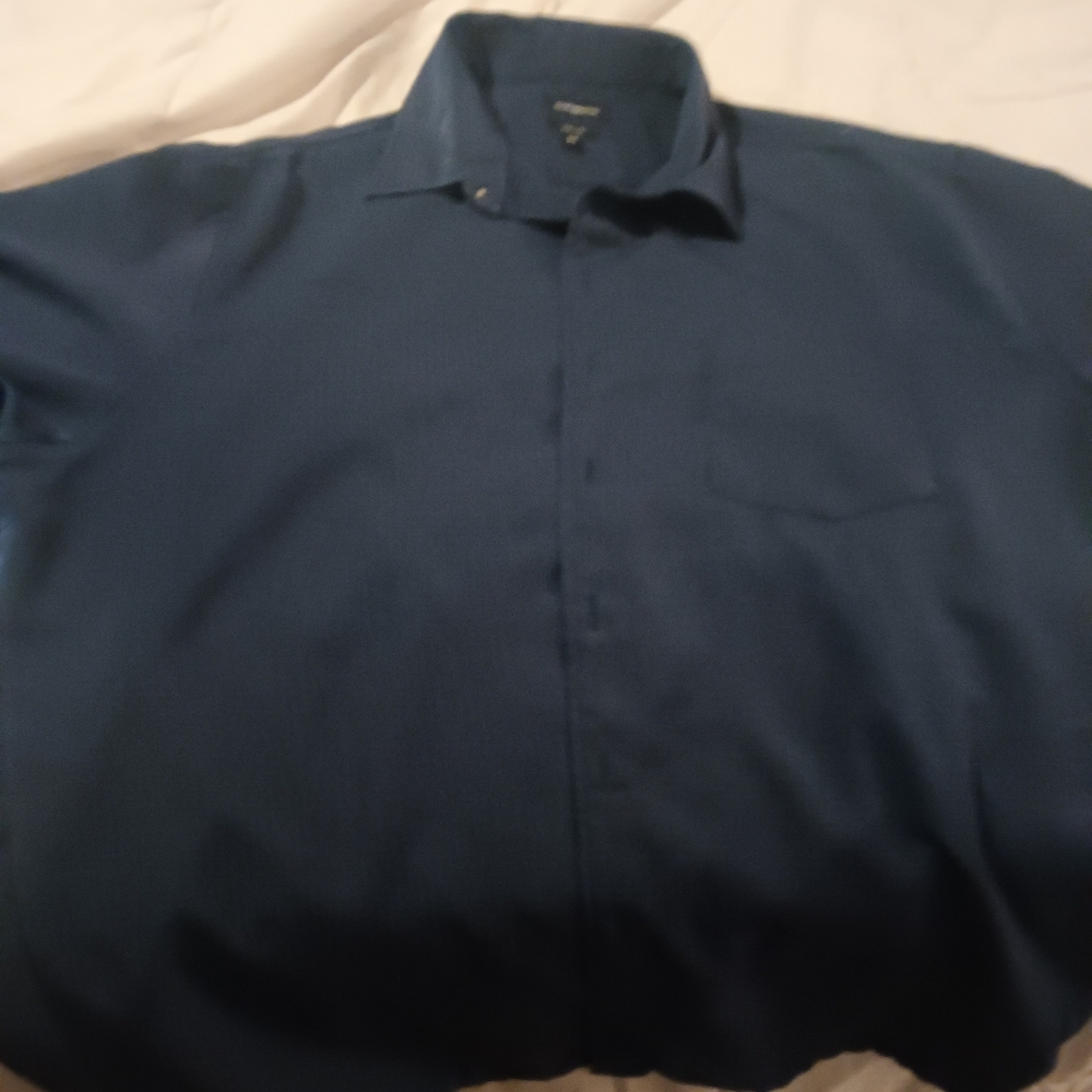 Express Men's Blue Dress Shirt